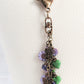 Light Purple Flower Beaded Purse Charm - Juicybeads Jewelry