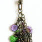 Light Purple Flower Beaded Purse Charm - Juicybeads Jewelry
