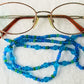 Light Blue Beaded Glasses Chain - Juicybeads Jewelry