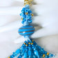 Light Blue Beaded Keychain - Juicybeads Jewelry