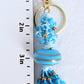 Light Blue Beaded Keychain - Juicybeads Jewelry