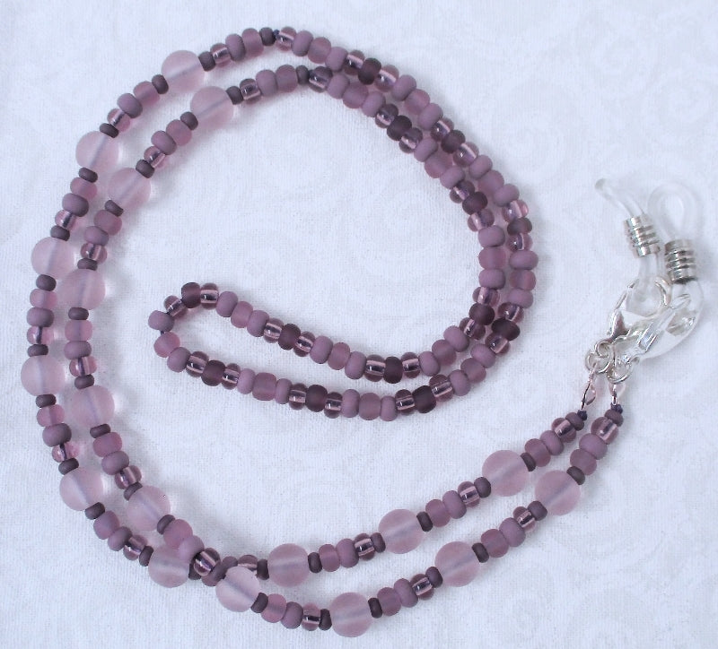 Light Purple Beaded Eyeglass Chain - juicybeads jewelry