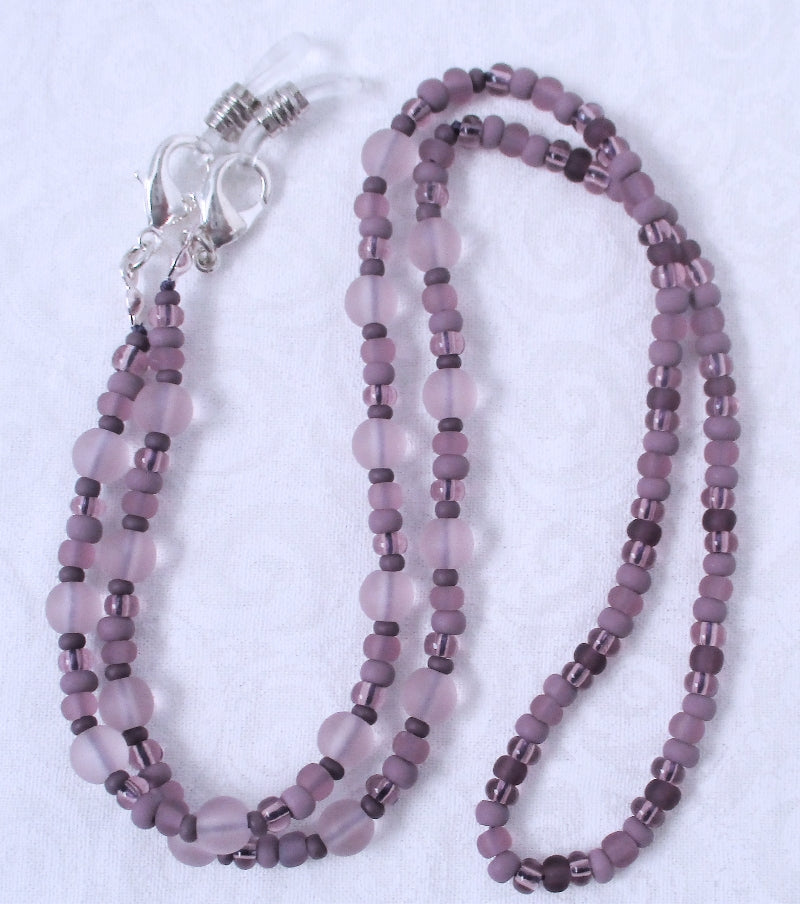 Light Purple Beaded Eyeglass Chain - juicybeads jewelry