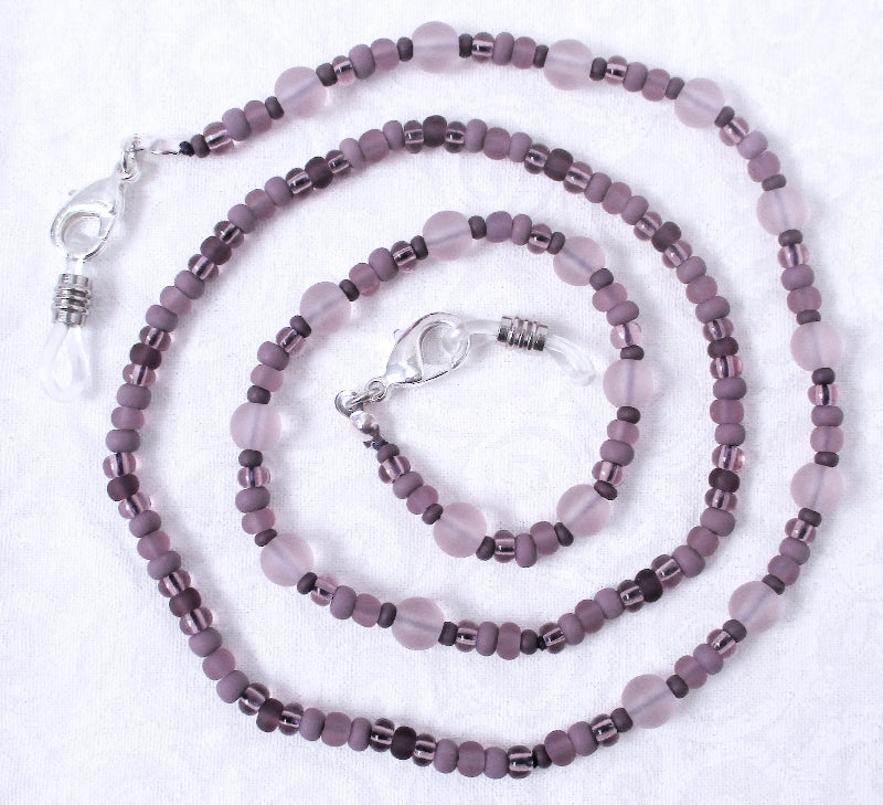 Light Purple Beaded Eyeglass Chain - juicybeads jewelry