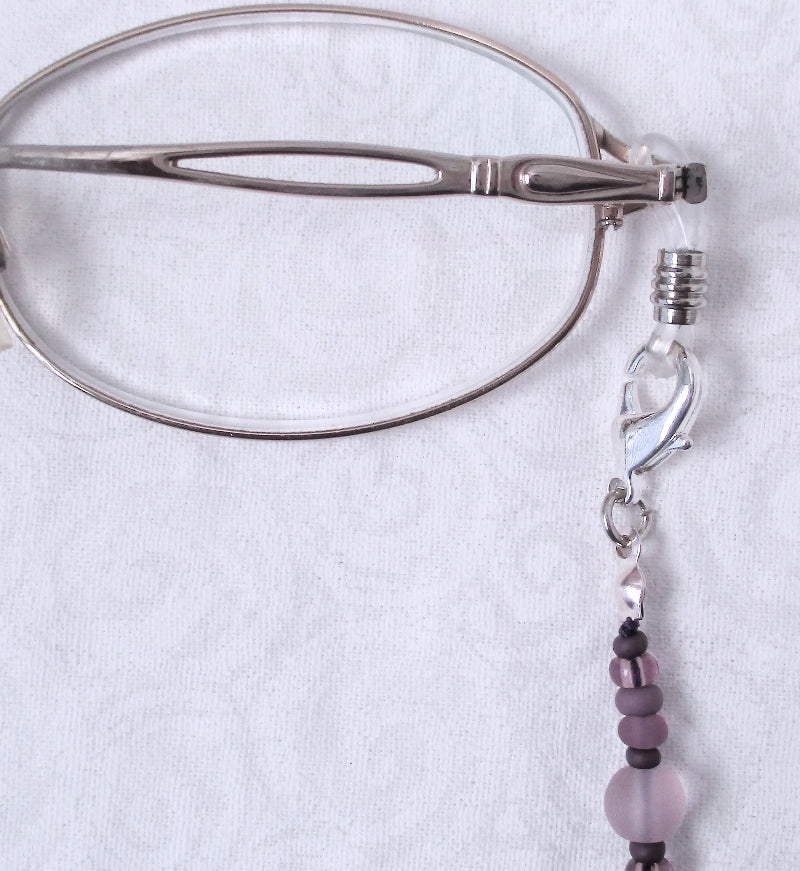 Light Purple Beaded Eyeglass Chain - juicybeads jewelry
