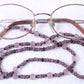 Light Purple Beaded Eyeglass Chain - juicybeads jewelry