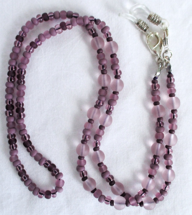 Light Purple Beaded Eyeglass Chain - juicybeads jewelry