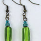 Lime Green Dangle Earrings - Juicybeads Jewelry