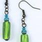 Lime Green Dangle Earrings - Juicybeads Jewelry