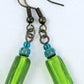 Lime Green Dangle Earrings - Juicybeads Jewelry