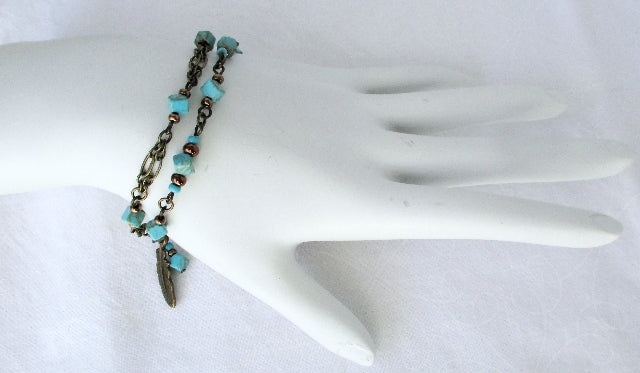 Magnesite Chain Bracelet - Juicybeads Jewelry