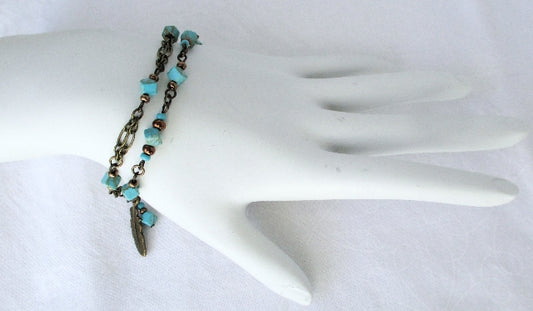 Magnesite Chain Bracelet - Juicybeads Jewelry
