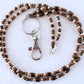 Metallic Brown Beaded Lanyard - Juicybeads Jewelry