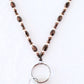Metallic Brown Beaded Lanyard - Juicybeads Jewelry