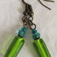 Mixed Green Dangle Earrings - Juicybeads Jewelry