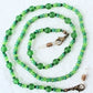 Mixed green beaded eyeglass chain - juicybeads jewelry