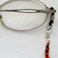 Mixed Orange Black Beaded Eyeglass Chain - Juicybeads Jewelry