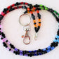 multicolor beaded lanyard - juicybeads jewelry