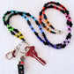 multicolor beaded lanyard - juicybeads jewelry