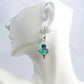 Ocean Green Dangle Earrings - Juicybeads Jewelry