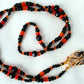 Black & Orange Beaded Eyeglass Chain - Juicybeads Jewelry