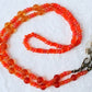 orange mix beaded eyeglass chain - juicybeads jewelry