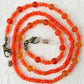 Orange Mix Beaded Eyeglass Chain - juicybeads jewelry
