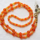 Orange Yellow Beaded Eyeglass Chain - Juicybeads Jewelry