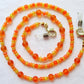 Orange Yellow Beaded Eyeglass Chain - Juicybeads Jewelry