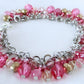Pink Beaded Cluster Bracelet - Juicybeads  Jewelry
