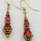 Pink Beaded Drop Earrings - Juicybeads Jewelry