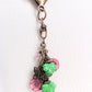 Pink Floral Beaded Purse Charm - Juicybeads Jewelry