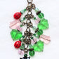 Pink Flower Beaded Purse Charm - Juicybeads Jewelry