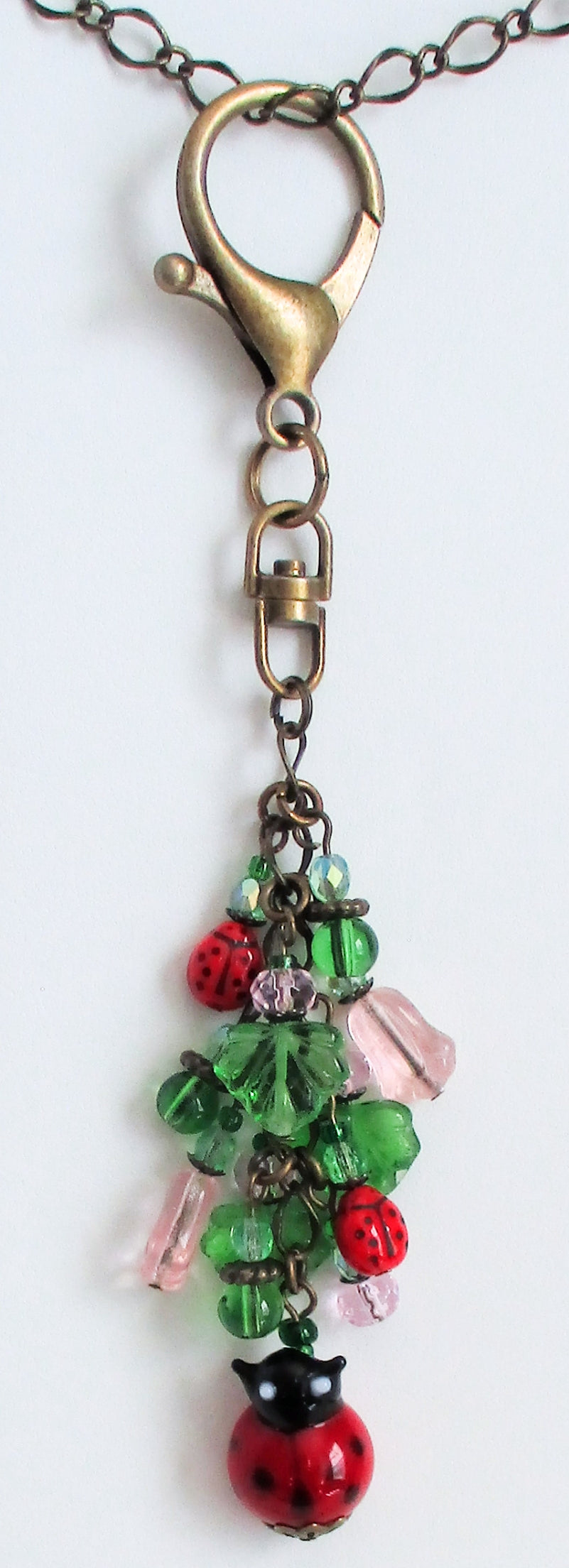 Pink Flower Beaded Purse Charm - Juicybeads Jewelry