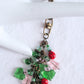 Pink Flower Beaded Purse Charm - Juicybeads Jewelry