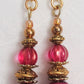 Pink Beaded Drop Earrings - Juicybeads Jewelry