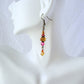 Pink & Brown Drop Earrings - Juicybeads Jewelry