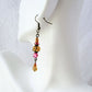 Pink & Brown Drop Earrings - Juicybeads Jewelry