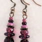 Plum Purple Dangle Earrings - Juicybeads Jewelry