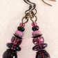 Plum Purple Dangle Earrings - Juicybeads Jewelry