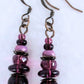 Plum Purple Beaded Earrings - Juicybeads Jewelry