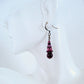 Plum Purple Beaded Earrings - Juicybeads Jewelry