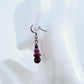 Plum Purple Beaded Earrings - Juicybeads Jewelry