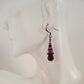Plum Purple Dangle Earrings - Juicybeads Jewelry