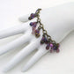 Purple Beaded Cluster Bracelet - Juicybeads Jewelry