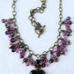 purple beaded cluster necklace - Juicybeads Jewelry
