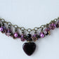 purple beaded cluster necklace - Juicybeads Jewelry