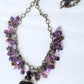 purple beaded cluster necklace - Juicybeads Jewelry