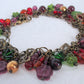 Purple Flower Beaded Cluster Bracelet - Juicybeads Jewelry