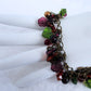 Purple Flower Beaded Cluster Bracelet - Juicybeads Jewelry